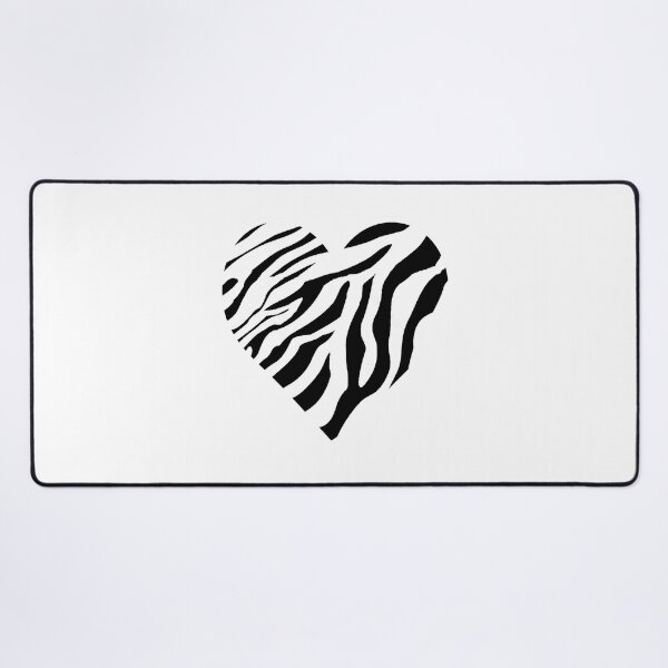 Item preview, zebra heart designed and sold by Audrey Janvier | AJD.