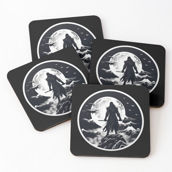 Item preview, Fantasy Fiction - Black and White Samurai Warrior designed and sold by Fantasy Masterpiece.