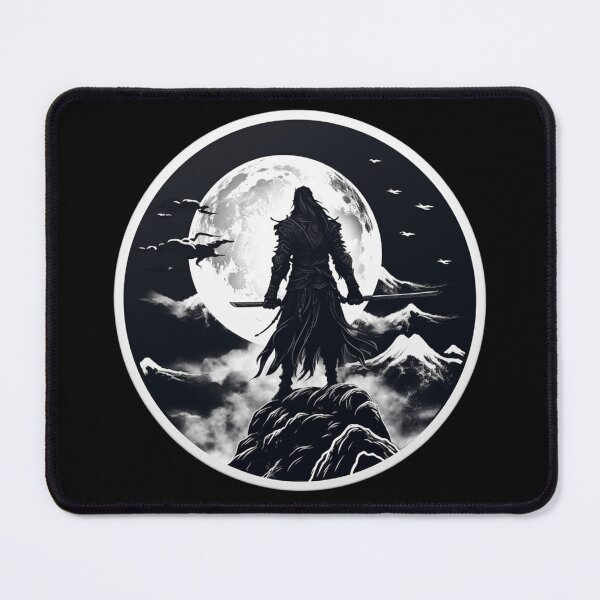 Item preview, Fantasy Fiction - Black and White Samurai Warrior designed and sold by Fantasy Masterpiece.