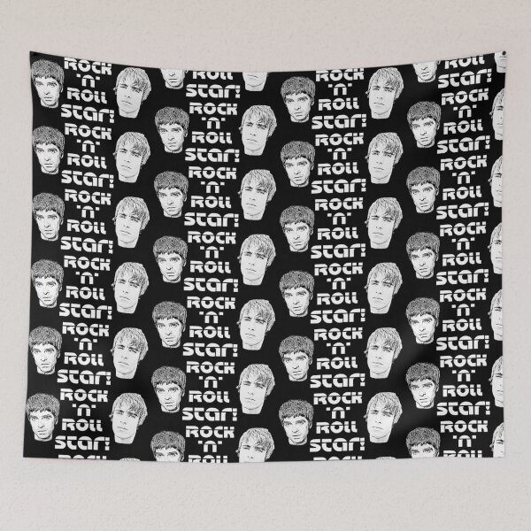 Item preview, Rock n Roll Star White Horizontal Print Drawing Art designed and sold by Printopia-.