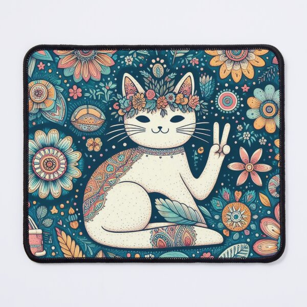 Item preview, hippi cat designed and sold by Greydate.