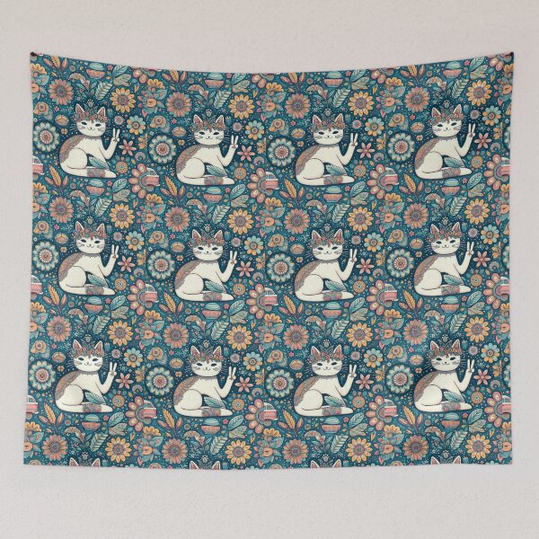 Item preview, hippi cat designed and sold by Greydate.