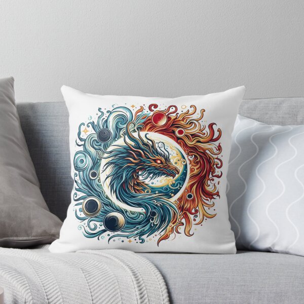 Aperçu de l'œuvre T-shirt cool au design de dragon créée et vendue par crea8iveway.