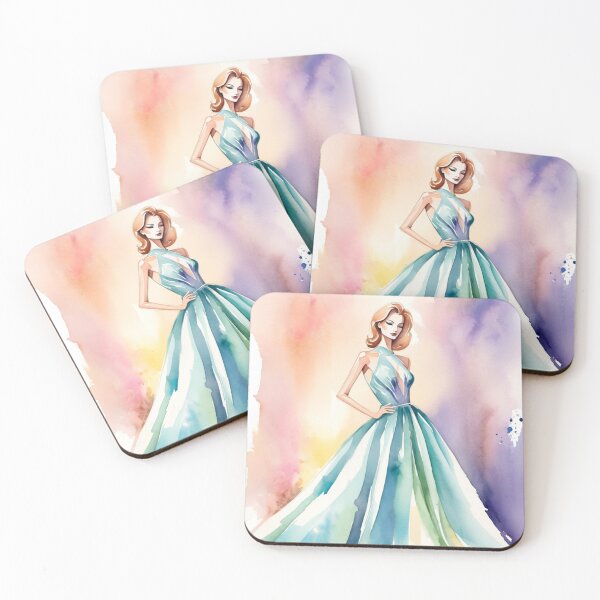 Item preview, Watercolor Fashion - Classy and elegant evening gown 3 designed and sold by FantaDesign.