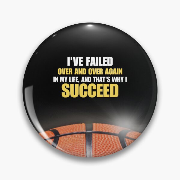 Item preview, You Need to Fail to Succeed MJ Basketball Quote designed and sold by hiunlimit.