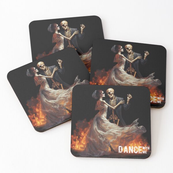 Item preview, Dancing skeletons designed and sold by CrazyCrowFlight.