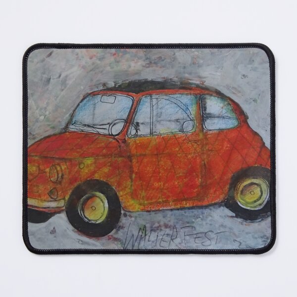 Item preview, Fiat 500 yellow and orange designed and sold by walterfest.