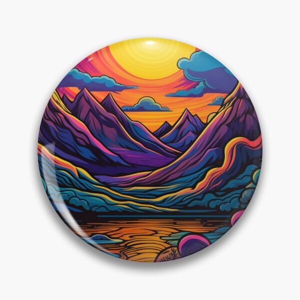 Item preview, Fantasy Landscape - Sunrise Over Mountains designed and sold by Fantasy Masterpiece.