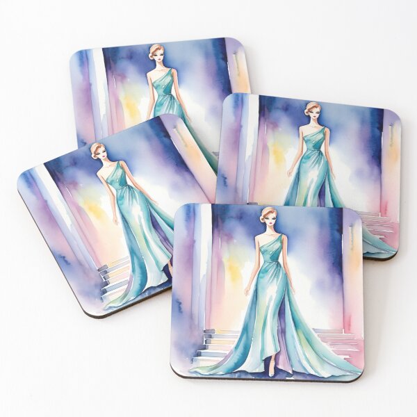 Item preview, Watercolor Fashion - Classy and elegant evening gown 5 designed and sold by FantaDesign.