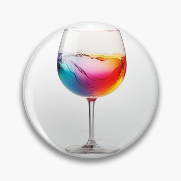 Item preview, Celestial Cheers: Pouring Rainbows into Your Sip of Style – Explore the Vibrant Spectrum of our Rainbow Wine Extravaganza Pattern! designed and sold by Ignorant-Artist.