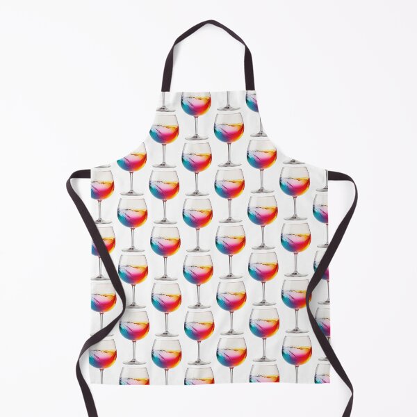 Item preview, Celestial Cheers: Pouring Rainbows into Your Sip of Style – Explore the Vibrant Spectrum of our Rainbow Wine Extravaganza Pattern! designed and sold by Ignorant-Artist.
