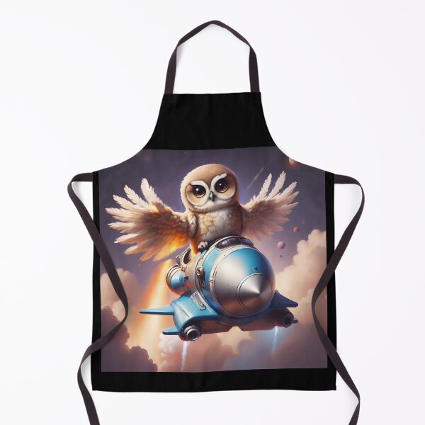 Item preview, Owl Astronaut riding rocket on the space designed and sold by BotunPeony.