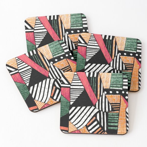 Item preview, Festive Multi-Color Tribal Mud Cloth by Bossy Cat Home designed and sold by BossyCatHome.