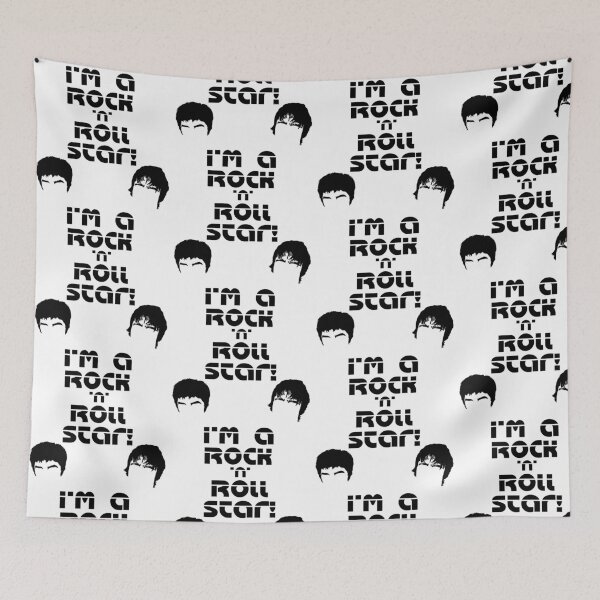 Item preview, I'm a Rock n Roll Star Oasis Vertical Black Art Drawing Piece designed and sold by Printopia-.