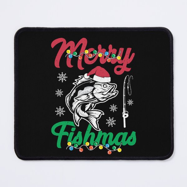Item preview,  Merry Fishmas Ugly Christmas Sweater Funny Fishing designed and sold by Smix Pixels.
