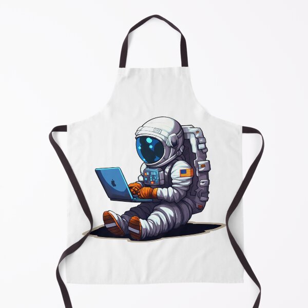Item preview, astronaut playing a video game designed and sold by lostastronautTH.