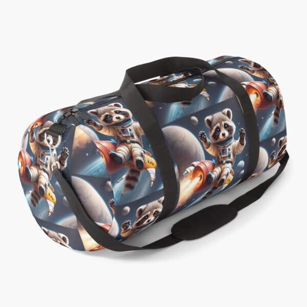 Item preview, Raccoon Astronaut riding rocket on the space designed and sold by BotunPeony.