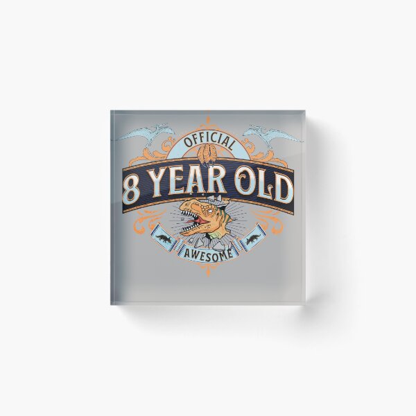 Item preview, Official 8 Year Old Birthday - Jurassic Dinosaur Party designed and sold by SilverWingInc.