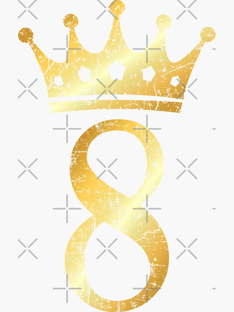 THE CROWN 18 イエローサイン入り Crown Number 8 - 8th Birthday & Anniversary (Ancient Gold