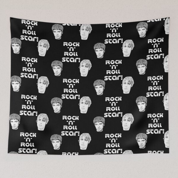 Item preview, Rock n Roll Star Oasis White Vertical Art Drawing Print designed and sold by Printopia-.