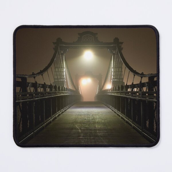 Item preview, Ferry Bridge in the night fog designed and sold by wojciech-c.