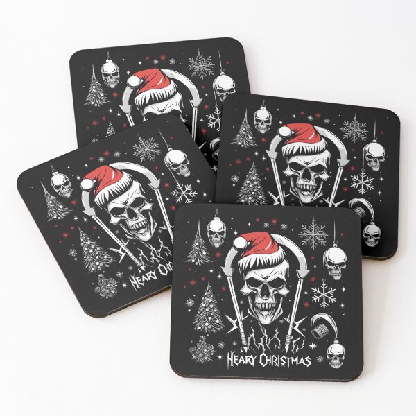 Item preview, Heavy Metal Christmas Skull designed and sold by BrodatyDesign.