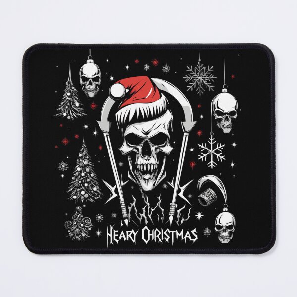 Item preview, Heavy Metal Christmas Skull designed and sold by BrodatyDesign.