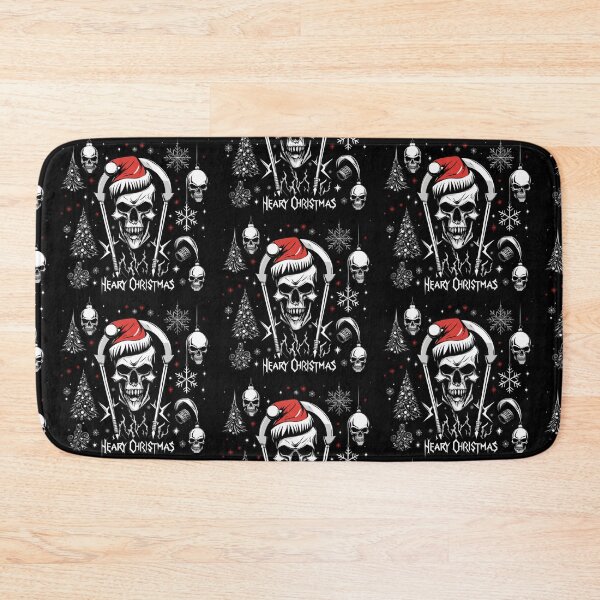 Item preview, Heavy Metal Christmas Skull designed and sold by BrodatyDesign.
