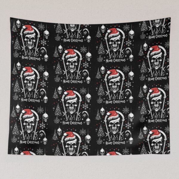 Item preview, Heavy Metal Christmas Skull designed and sold by BrodatyDesign.