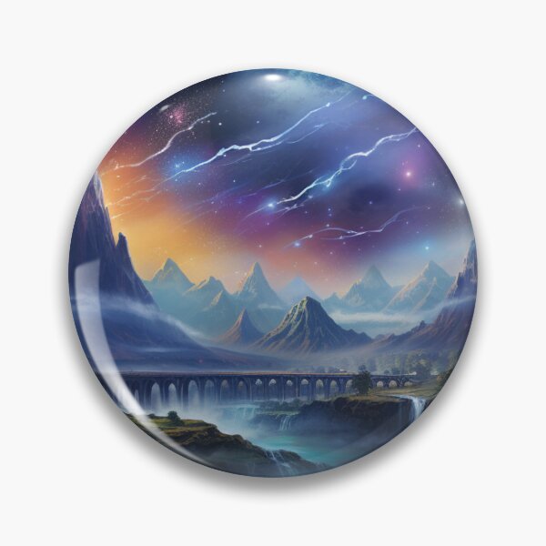 Item preview, Fantasy Landscape - Electric Sky designed and sold by Fantasy Masterpiece.