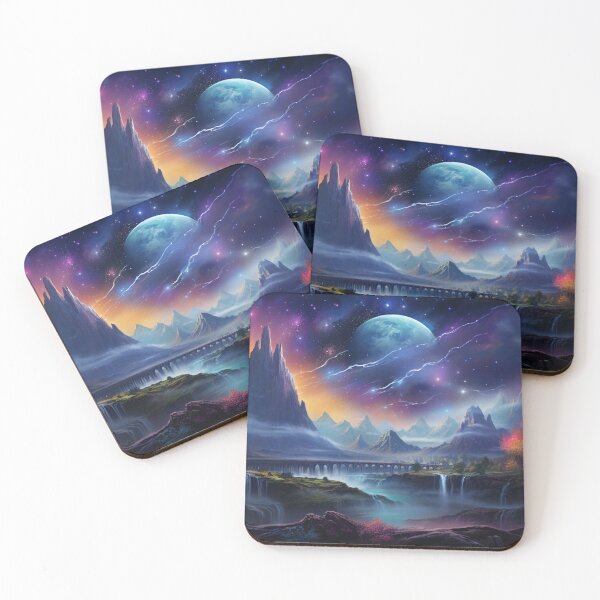 Item preview, Fantasy Landscape - Electric Sky designed and sold by Fantasy Masterpiece.
