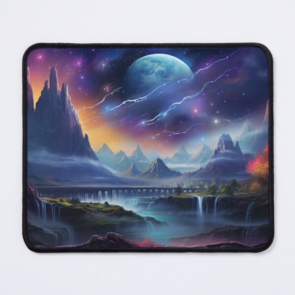 Item preview, Fantasy Landscape - Electric Sky designed and sold by Fantasy Masterpiece.