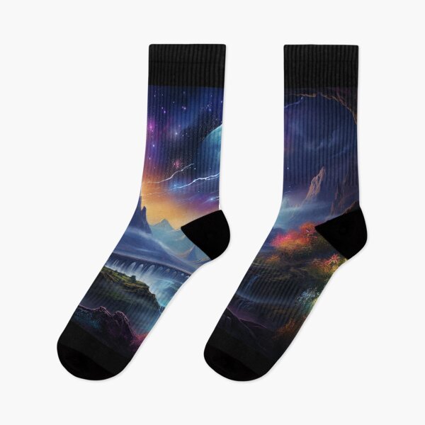 Item preview, Fantasy Landscape - Electric Sky designed and sold by Fantasy Masterpiece.