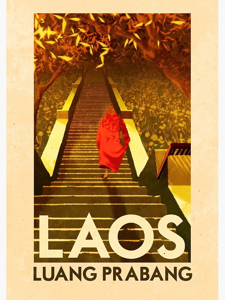 Thumbnail 3 of 3, Poster, Travel Posters - Luang Prabang Laos designed and sold by ruiricardo.