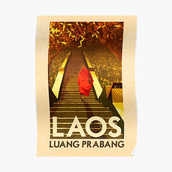 Travel Posters - Luang Prabang Laos Poster