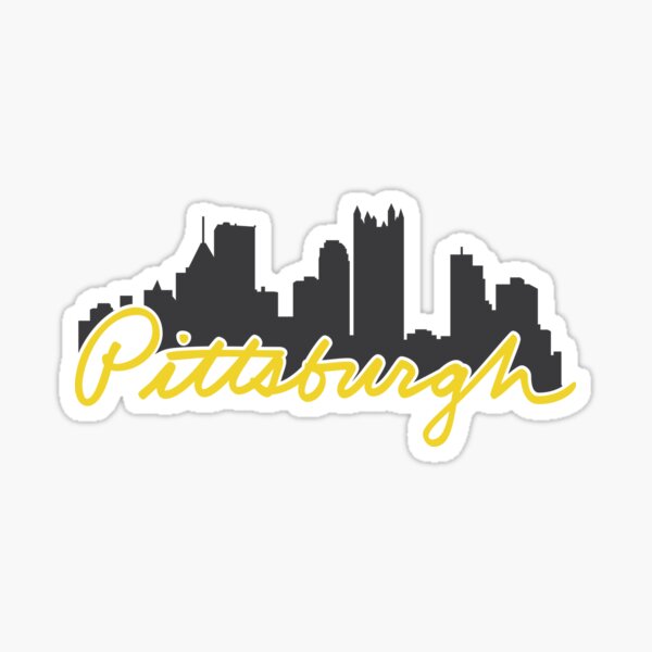 Item preview, Pittsburgh Skyline Cursive designed and sold by polliadesign.