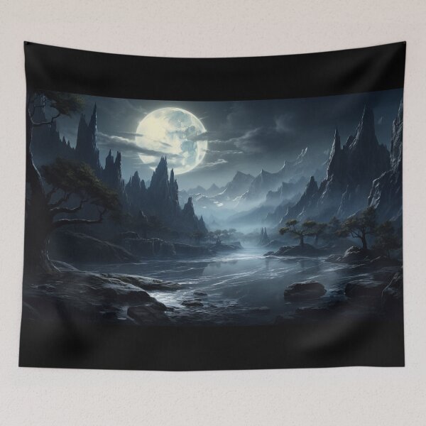 Item preview, Dark Fantasy Landscape - Lonely World designed and sold by Fantasy Masterpiece.