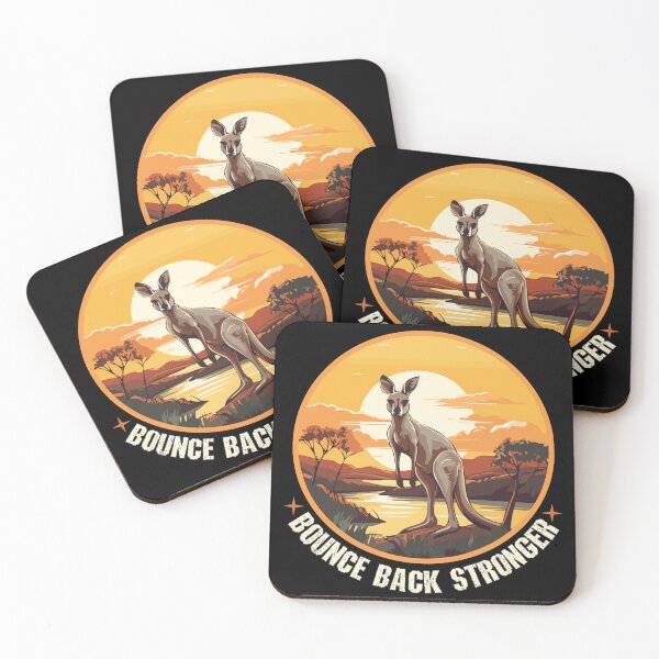 Item preview, Bounce back stronger - kangaroo lover designed and sold by SidTastic .