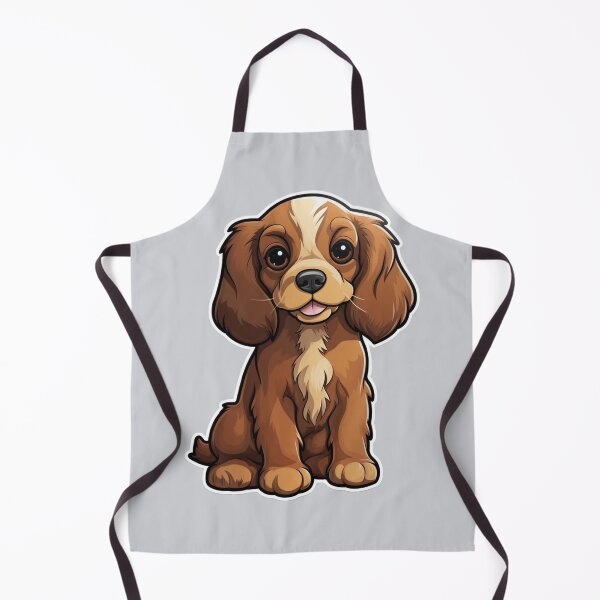 Item preview, Cheerful Brown Cocker Spaniel - Happy Cartoon Dog designed and sold by PureGlee.