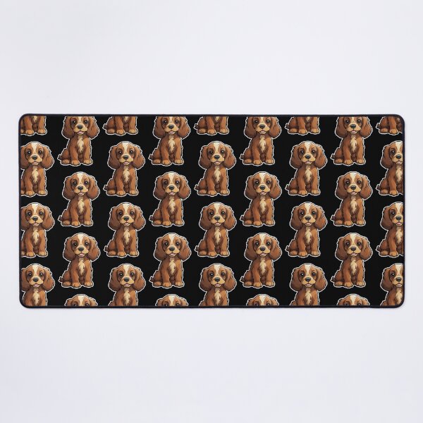 Item preview, Cheerful Brown Cocker Spaniel - Happy Cartoon Dog designed and sold by PureGlee.