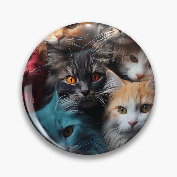 Item preview, Cute Kawaii Adorable Cats - Surreal Vivid Colored Sweet Cats 17 designed and sold by MadeByRobots.