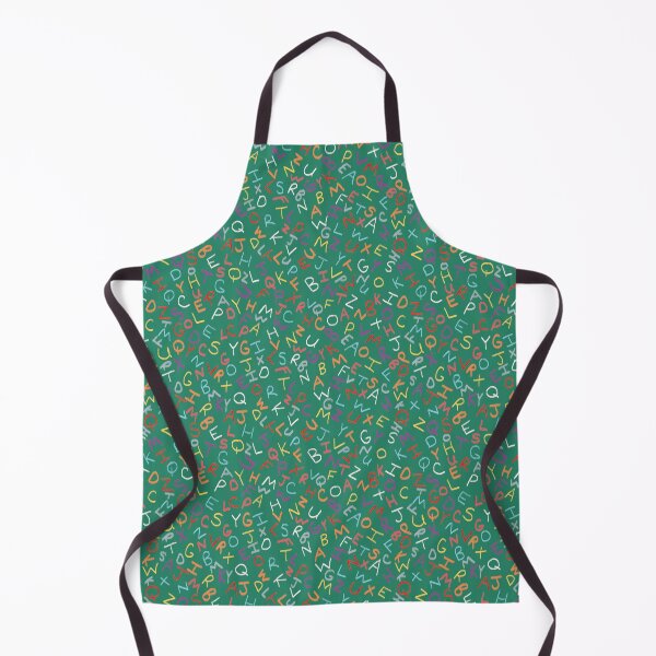 Item preview, Multi-Colored Chalk Alphabet on Green designed and sold by RepeatCandy.