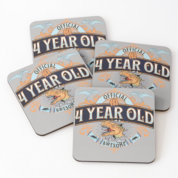 Item preview, Official 4 Year Old Birthday - Jurassic Dinosaur Party designed and sold by SilverWingInc.