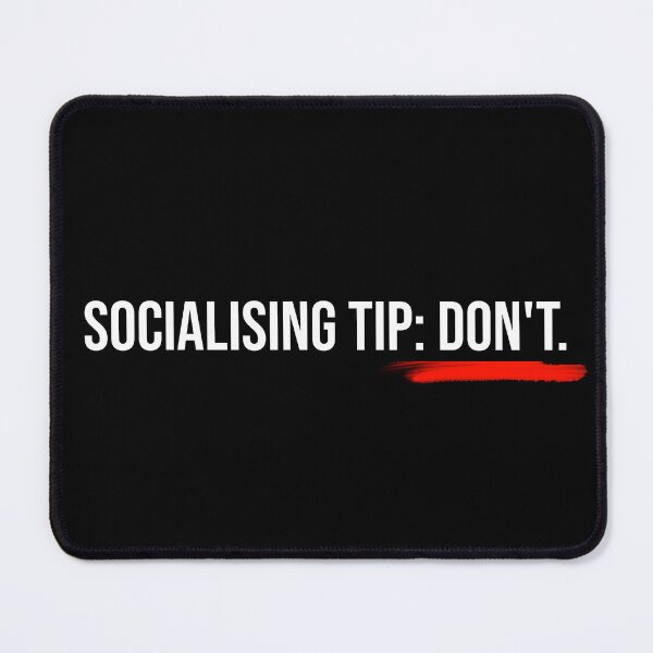 Item preview, Socialising Tips White Text designed and sold by digifun.