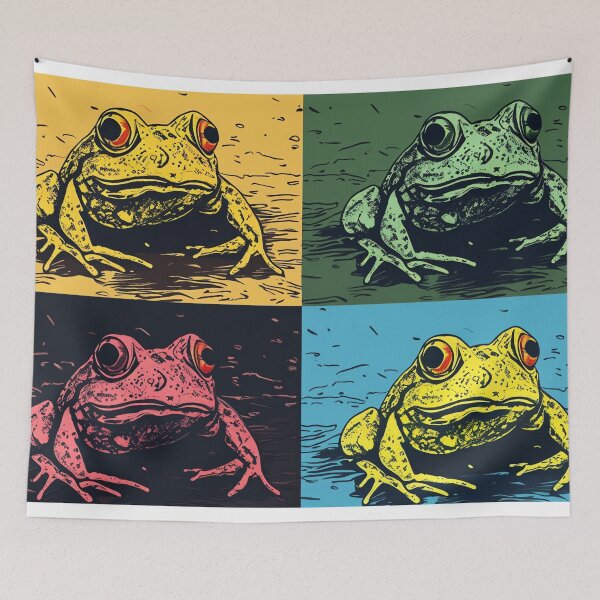 Item preview, Shades of Frog Retro Modern Art designed and sold by StephanieLZ.