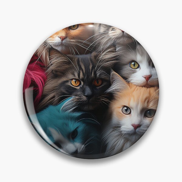 Item preview, Cute Kawaii Adorable Cats - Surreal Vivid Colored Sweet Cats 19 designed and sold by MadeByRobots.