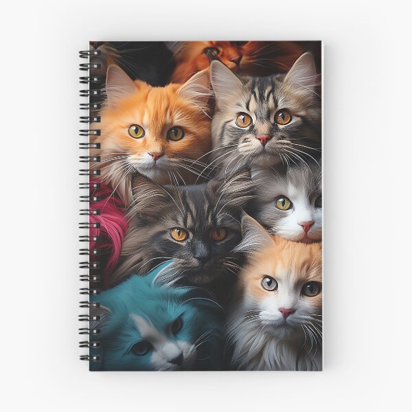 Item preview, Cute Kawaii Adorable Cats - Surreal Vivid Colored Sweet Cats 19 designed and sold by MadeByRobots.