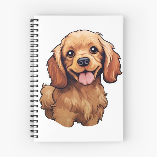 Item preview, Smiling Cocker Spaniel - Cartoon Canine Bliss designed and sold by PureGlee.