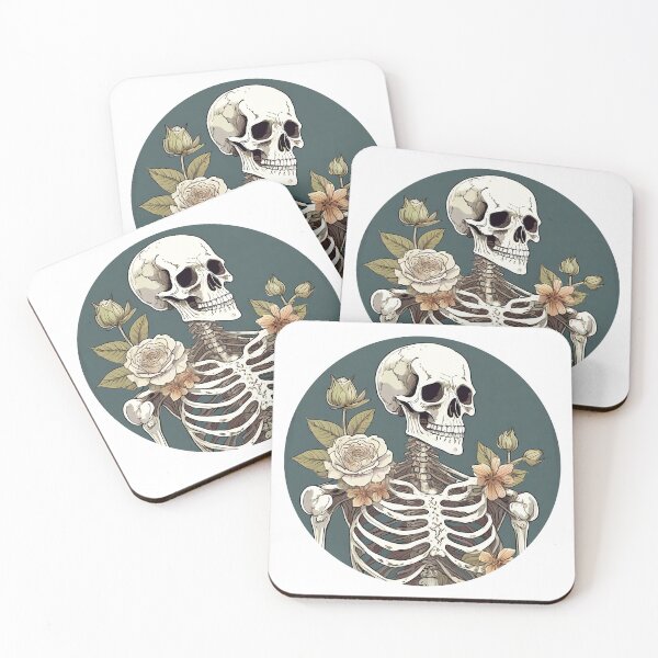 Item preview, Skeleton with Flowers designed and sold by dariapoczekaj.