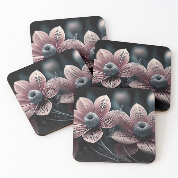 Item preview, Fantasy Flowers Pink Grey designed and sold by Lelijo.